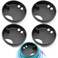 LUTQ 4Pack Silicone Splashguard Compatible with Splash Guard 32 Oz 53mm Wide Mouth Water Bottle Accessories Fit for All WideNecked Bottles with 53 mm Opening Obsidian Black