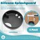 LUTQ 4Pack Silicone Splashguard Compatible with Splash Guard 32 Oz 53mm Wide Mouth Water Bottle Accessories Fit for All WideNecked Bottles with 53 mm Opening Obsidian Black