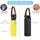 Miracredo Paracord Handle for Hydro Flask Standard Mouth Water Bottle with Rubber Ring and Carabiner Narrow Mouth Strap Handle for Hydroflask Standard Fit 12 oz to 24 oz