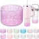 Onlymory Silicone Boot for 30 40 OZ Stanley Cup Accessories Glitter Boots for Stanley 20OZ 30OZ Tumbler IceFlow 16OZ Bottle AntiSlip Bling Protector Bottom Cover Sleeve Clear Carnation