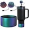 Oythyg Gradient Silicone Boot and 2 PCS 10MM Glitter Straw Cover AntiSlip Sleeves Bottom Protector Compatible with Stanley Cup 20 30 40 Oz Water Bottle 283IN Base Tumbler Accessories Women Gifts