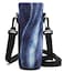 RICHEN Neoprene Water Bottle Carrier Bag with Adjustable Shoulder StrapInsulated Water Bottle Cover for 1000ml32oz Stainless SteelGlassPlastic Bottles Blue Marble1000ml