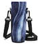 RICHEN Neoprene Water Bottle Carrier Bag with Adjustable Shoulder StrapInsulated Water Bottle Cover for 1000ml32oz Stainless SteelGlassPlastic Bottles Blue Marble1000ml