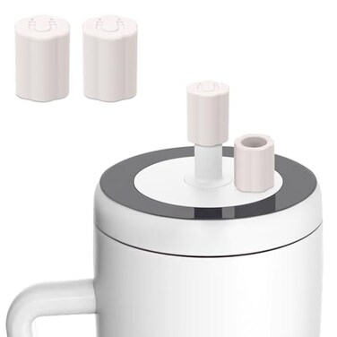 Rolitwils 2 Pack Magnetic Straw Cover Silicone Leakproof Straw Protector for Tumbler Compatible with EraResa Drinkware Accessory