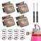 Sankoly 4pcs Replacement Button Compatible with Owala FreeSip 19243240ozWater Bottle Lid Switch Replacement with Springs and Tiny Screw Driver Brown