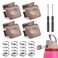 Sankoly 4pcs Replacement Button Compatible with Owala FreeSip 19243240ozWater Bottle Lid Switch Replacement with Springs and Tiny Screw Driver Brown