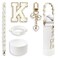 SITKOL Silicone Boot Cute Monogram Set Compatible with Owala Water Bottle 32 oz Perfect Letter Owala Accessories for Owala Tumbler Owala Free Sip Pink Owala Black Owala owala coffee tumbler White K