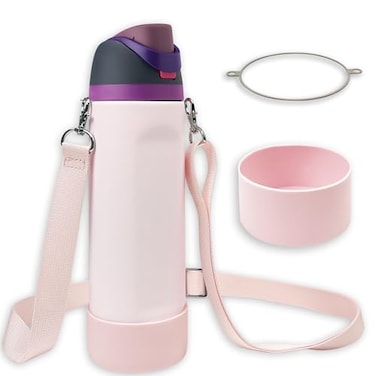 SITKOL Silicone Boot Set for Cute Owala Water Bottle 32 oz Includes NonSlip Sleeve Shoulder Strap Perfect Owala Accessories Fits Owala Tumbler Owala Free Sip Pink owala owala Coffee Pink