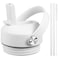 FLORAPELL Straw lid for Yeti Rambler 18 26 36 64 oz Lid with Straws and Flexible Handle Replacement Cap for Yeti 18oz 26oz 36oz 64oz Rambler Water Bottle Straw Cap White