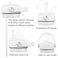 FLORAPELL Straw lid for Yeti Rambler 18 26 36 64 oz Lid with Straws and Flexible Handle Replacement Cap for Yeti 18oz 26oz 36oz 64oz Rambler Water Bottle Straw Cap White