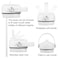 FLORAPELL Straw lid for Yeti Rambler 18 26 36 64 oz Lid with Straws and Flexible Handle Replacement Cap for Yeti 18oz 26oz 36oz 64oz Rambler Water Bottle Straw Cap White
