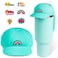 Tizuxa Baseball Cap Dustproof Lid for Stanley Cup Lid Cover with 7pcs Cap Charms Decorative Dust Covers for Stanley 40 Oz Tumbler Silicone Stanley Cup Accessories Decoration Case Aqua