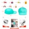 Tizuxa Baseball Cap Dustproof Lid for Stanley Cup Lid Cover with 7pcs Cap Charms Decorative Dust Covers for Stanley 40 Oz Tumbler Silicone Stanley Cup Accessories Decoration Case Aqua
