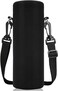 ToLuLu Insulated Neoprene Water Bottle Carrier Bag Case 1000ML with Adjustable Shoulder Strap Black