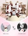 Toykee Cup Boot with Straw Cover for Stanley 40 30 oz Cute Cow Print Bow Straw Topper and Brown Diamond Caps with Bottom Protector 3 PCS Sets for Tumbler Accessories