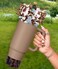 Toykee Cup Boot with Straw Cover for Stanley 40 30 oz Cute Cow Print Bow Straw Topper and Brown Diamond Caps with Bottom Protector 3 PCS Sets for Tumbler Accessories