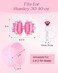 Toykee Cup Boot with Straw Cover for Stanley 40 30 oz Cute Pink Bow Straw Topper and Diamond Caps with Bottom Protector 3 PCS Sets for Tumbler Accessories