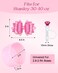 Toykee Cup Boot with Straw Cover for Stanley 40 30 oz Cute Pink Bow Straw Topper and Diamond Caps with Bottom Protector 3 PCS Sets for Tumbler Accessories