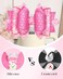 Toykee Cup Boot with Straw Cover for Stanley 40 30 oz Cute Pink Bow Straw Topper and Diamond Caps with Bottom Protector 3 PCS Sets for Tumbler Accessories