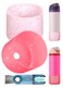 Toykee Silicone Water Bottle Boot 2Pcs for Owala Freesip 24oz AntiSlip Protective Bottom Cover Bumper Protector Sleeve Accessories with Lid Cleaning Brush Red Pink Glitter