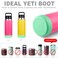 VGHNQ Silicone Sleeve for YETI Owala Water Bottles Bottom Boot for YETI 26 OZ Boot Cover for Owala 32OZ Boots Rambler Water Bottle Accessories Mint Fits YETI 26 OZ BottleOwala 32 OZ