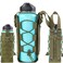 WICKTICK Molle Water Bottle Holder Pouch 16 24 32 40 64 oz MultiPurpose Tactical Fuel Bottle Bag Adjustable Size for Outdoor Activities Adapted to BackpackVestBelt Green Classic
