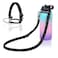 Wongeto Paracord Handle with Shoulder StrapCompatible with Hydro Flask Wide Mouth Water Bottles 12oz 64 oz and Other Wide Mouth Water Bottle for Walking Hiking CampingBlackCompass