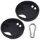 XYQMLY 2 Pack Silicone Splashguard Compatible with Nalgene Water Bottle 1 Pcs Metal Hook Splashguard Lid Wide Mouth for Splash Guard for All WideNecked 53mm Opening Water Bottle Accessories