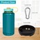XYQMLY 2 Pack Silicone Splashguard Compatible with Nalgene Water Bottle 1 Pcs Metal Hook Splashguard Lid Wide Mouth for Splash Guard for All WideNecked 53mm Opening Water Bottle Accessories