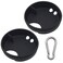 XYQMLY 2 Pack Silicone Splashguard Compatible with Nalgene Water Bottle 1 Pcs Metal Hook Splashguard Lid Wide Mouth for Splash Guard for All WideNecked 53mm Opening Water Bottle Accessories