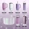 ZXFYE Glossy Gradient Silicone Boot Compatible with Stanley H20 2040oz IceFlow 2030oz Chameleon Metallic Shimmer Cup Sleeve Protector for Hydroflask and Bottle Bottom with 283in