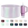 ZXFYE Glossy Gradient Silicone Boot Compatible with Stanley H20 2040oz IceFlow 2030oz Chameleon Metallic Shimmer Cup Sleeve Protector for Hydroflask and Bottle Bottom with 283in
