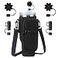 Denlei Black Stanley Cup Bag Cup Holder for Stanley 40oz Tumbler with Handle Stanley Carrier Bag with 4Pcs Black Straw Topper for Stanley Cup Accessories