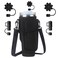 Denlei Black Stanley Cup Bag Cup Holder for Stanley 40oz Tumbler with Handle Stanley Carrier Bag with 4Pcs Black Straw Topper for Stanley Cup Accessories