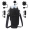 Denlei Black Stanley Cup Bag Cup Holder for Stanley 40oz Tumbler with Handle Stanley Carrier Bag with 4Pcs Black Straw Topper for Stanley Cup Accessories