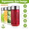 Irenare 8 Pcs 10 oz Wide Mouth Glass Water Bottles Reusable Glass Juice Bottles with Lids Leakproof Juicing Jars with Silver Lids for Fridge Milk Juicing Smoothies Infused Water Beverage Kombucha Tea