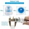 Amviner 28mm Push Pull Cap Replacement Water Bottle Flip Tops with Seal Tab for Smart Bottles or Soda Water Bottles 10PCS
