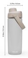 CamelBak Thrive Chug Water Bottle High Flow Lid Design for Quick Everyday Hydration and Active Use 20oz Clear