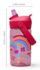 CamelBak Thrive Flip Straw Kids Water Bottle with Bite Valve Tritan Renew Design for School and Travel 14oz Rainbow Floral