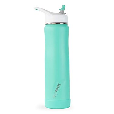 EcoVessel Summit24oz709ml Triple Insulated Stainless Steel Hot or Cold Drinking Bottle Aqua Breeze 24 oz