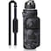 Fimibuke 32 oz Water Bottle with Sleeve BPA Free Leakproof Sport Large 1L Plastic Motivational Water Bottle with Straw Strap Insulated Neoprene Holder Carrier Bag for Women Men A8Camo