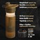 GRAYL GeoPress 24 oz Water Purifier Bottle Filter for Hiking Camping Survival Travel Coyote Brown