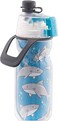 O2COOL Mist N Sip Kids Misting Water Bottle 2in1 Mist And Sip Function With No Leak Pull Top Spout Kids Water Bottle Sports Water Bottle 12 oz Sharks