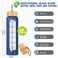 SipZest 32 oz Glass Water Bottle with Straw Motivational Time Marker Silicone Sleeve Reusable Tumbler Includes 2 Bamboo Lids Fruit Infuser 1 Pack