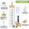 SipZest 32 oz Glass Water Bottle with Straw Motivational Time Marker Silicone Sleeve Reusable Tumbler Includes 2 Bamboo Lids Fruit Infuser 1 Pack