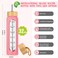 SipZest 32 oz Glass Water Bottle with Straw Motivational Time Marker Silicone Sleeve Reusable Tumbler Includes 2 Bamboo Lids Fruit Infuser 1 Pack