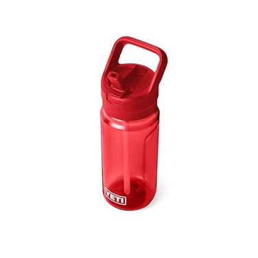 YETI Yonder 600 ml20 oz Water Bottle with Yonder Straw Cap Rescue Red