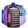 SLUXKE 1 Gallon Water Bottle with Time Marker BPA Free Motivational 128oz Leak Proof Water Bottle Jug with Handle and Straw Black
