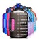 SLUXKE 1 Gallon Water Bottle with Time Marker BPA Free Motivational 128oz Leak Proof Water Bottle Jug with Handle and Straw Black