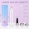 ChezMax Crystal Glass Water Bottle Energy Quartz Gemstone Water Bottle with Changeable Natural Crystal Center for Healing and Wellness